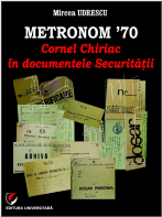 Lansare de carte: METRONOM ’70. Cornel CHIRIAC in documentele Securitatii, de Mircea Udrescu, 23 mai 2015